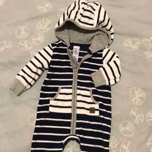 Baby boys’ hooded coverall